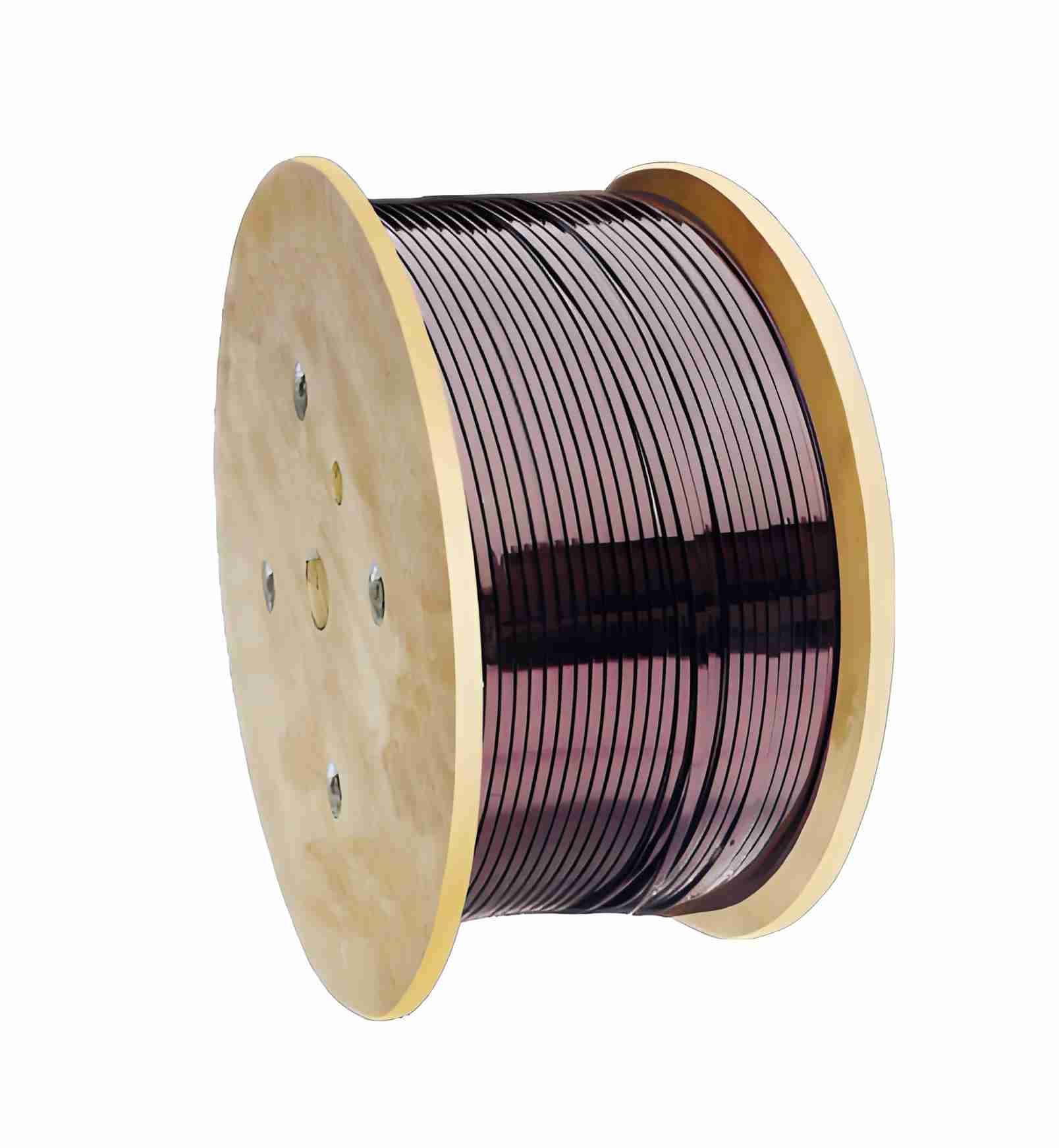 Flat copper clad stainless steel wire FPD726 precision rolled