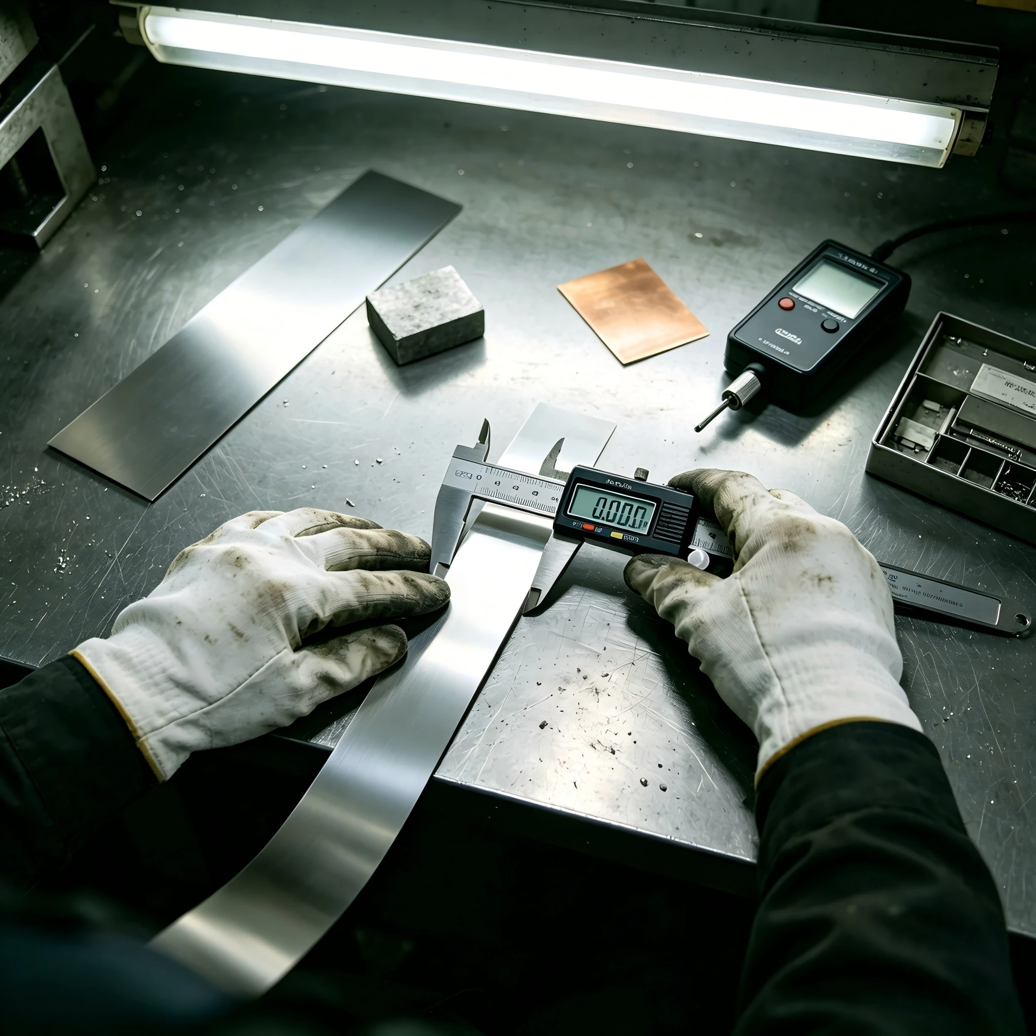 Hardness testing on non-magnetic stainless strip — choosing the strongest non-magnetic metal for your part