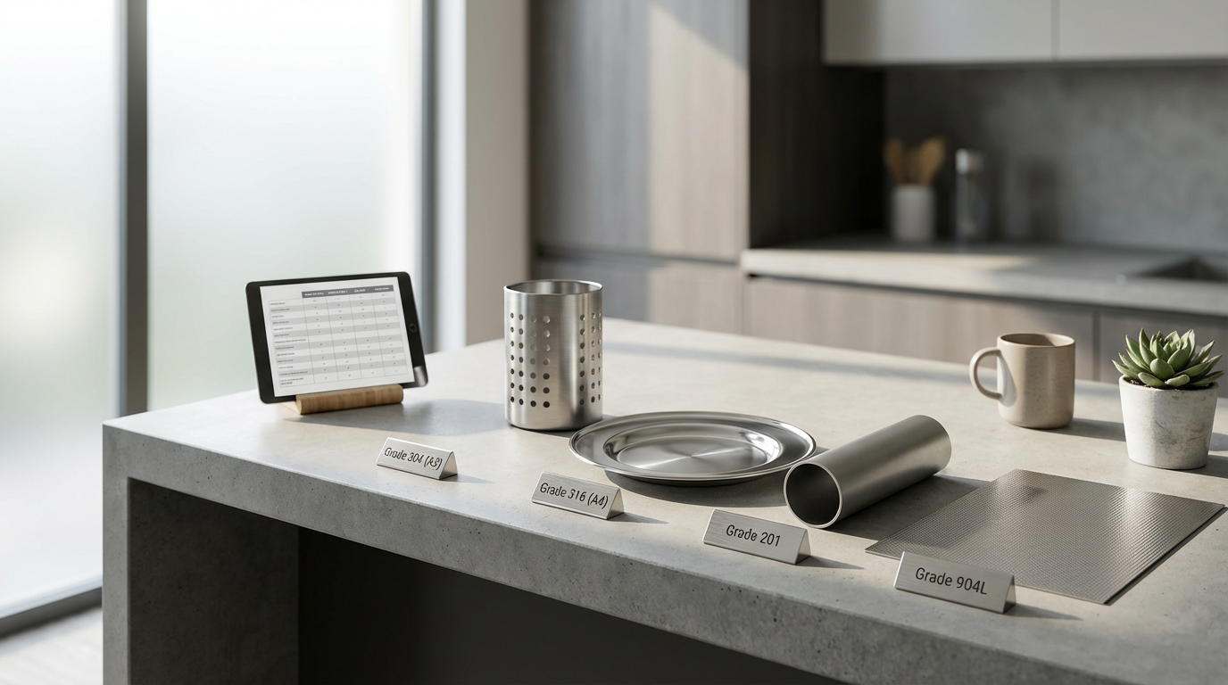non-magnetic stainless steel grades comparison